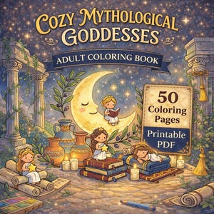 Goddess Coloring Book for Adults – Printable Greek Goddess Coloring Pages