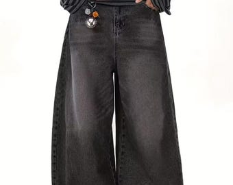 Grey Baggy Jeans | Oversized Streetwear Denim