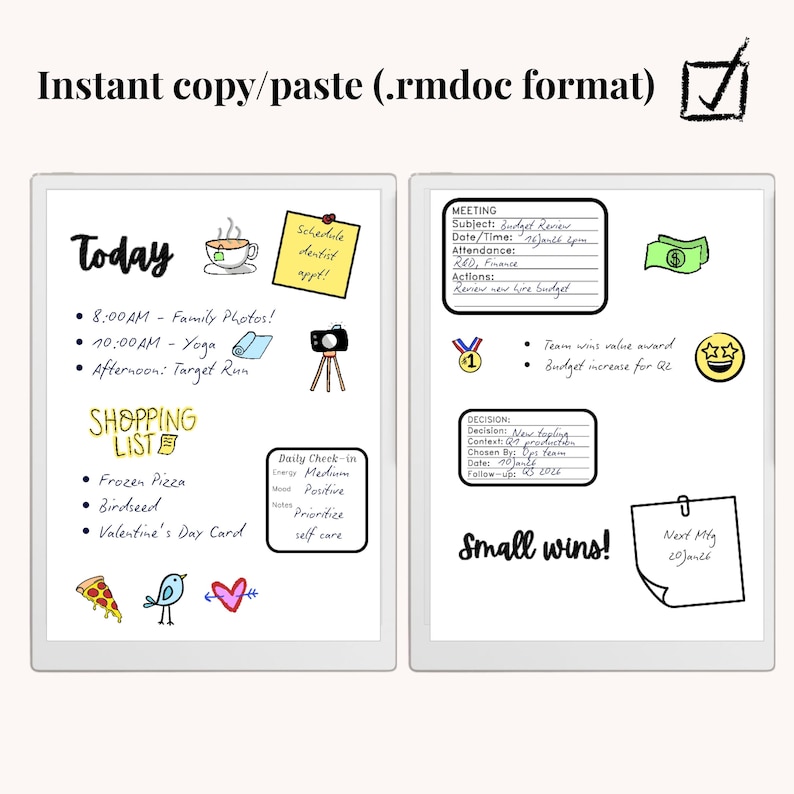 Remarkable Paper Pro Stickers, Icons, Tiles - Copy Paste Pack (.rmdoc ...