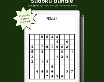Sudokus para un movimiento profesional de papel notable / Actividad de sudoku
