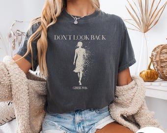 Don’t Look Back Christian Shirt, Genesis 19:26 Bible Verse Tee, Faith Based Comfort Colors 1717 T-Shirt, Minimal Scripture Tee, Gift for Her