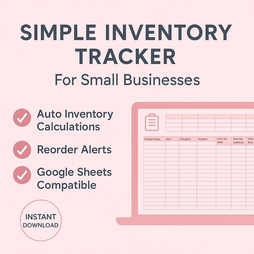 Inventory Tracker for Small Businesses | Stock Management Spreadsheet ...