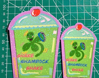 Shamrock Tambourinist-Vinyl Sticker