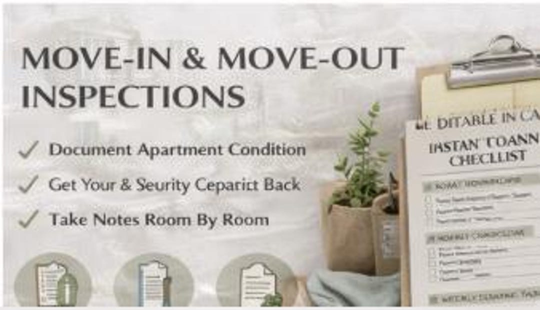 Apartment Inspection Checklist Printable | Move in Move Out Inspection ...