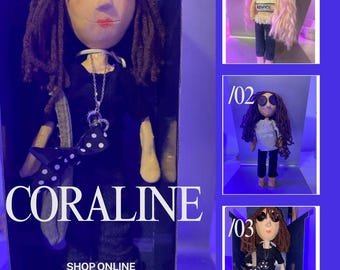 Coraline Inspired Custom Clay Figure