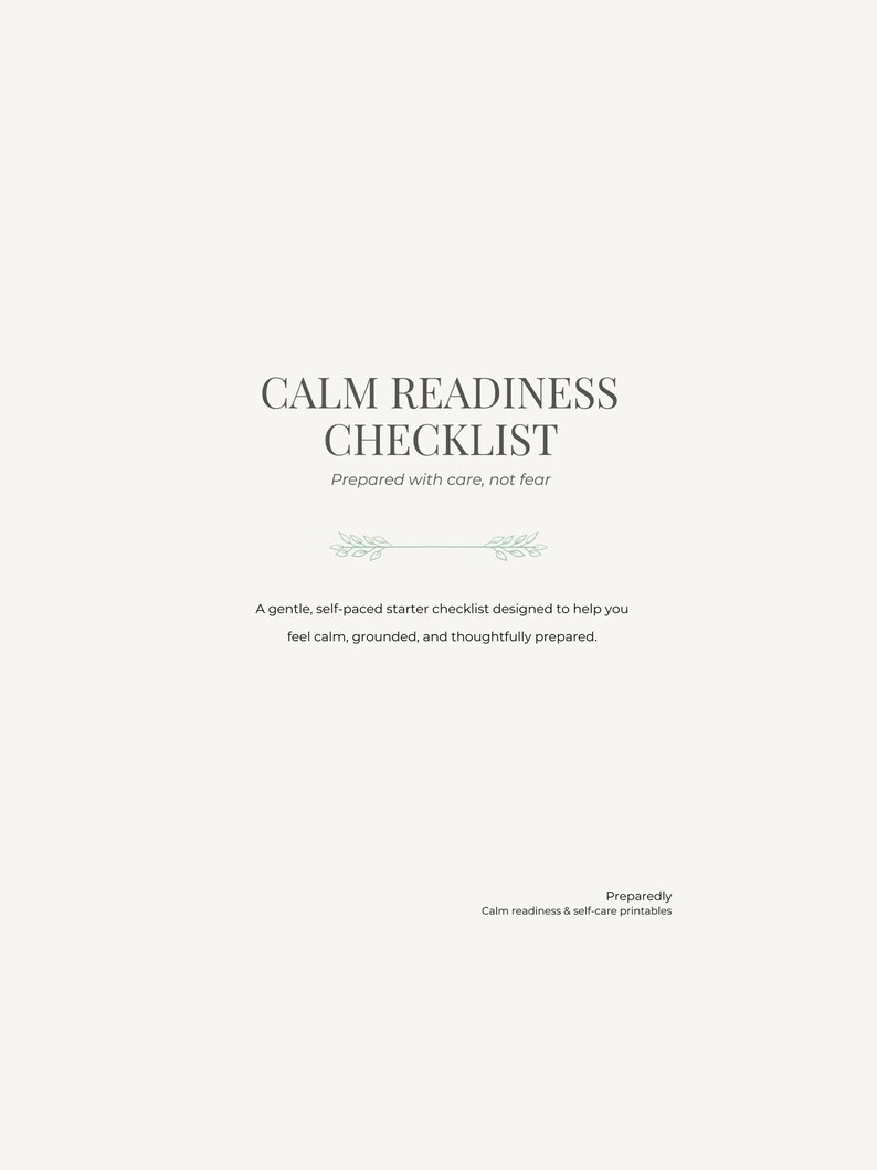 Readiness Plan & Checklist - Etsy