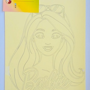 Barbie Sandmålningsark \ 6 papperssandkonst