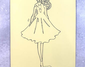 Feuille d'art A4 sable faite main, Lady Design, ASMR Craft