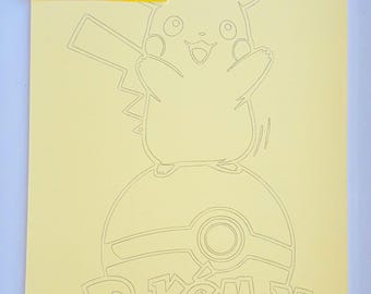 Papier artistique Pokémon sable (6) | Feuilles de peinture au sable