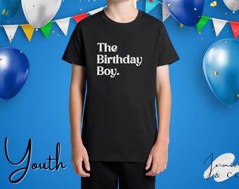 Kids Birthday T-shirt, Personalised Embroidered T-shirt, Organic Cotton