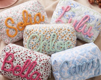 Verjaardagscadeaus | Gepersonaliseerde make-uptas | Op maat gemaakt spa-cadeau voor haar | Make-uptasje als zelfverzorgingscadeau | Make-uptasje | Cosmetische tas