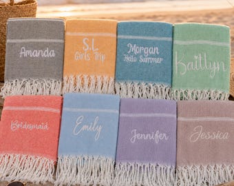 Jubileumcadeau | Gepersonaliseerde strandhanddoek | Huwelijkscadeau | Cadeau voor een stel | Cadeau voor je vrouw | Strandhanddoek met monogram