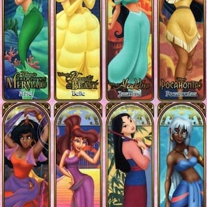 8pk Disney princess bookmarks