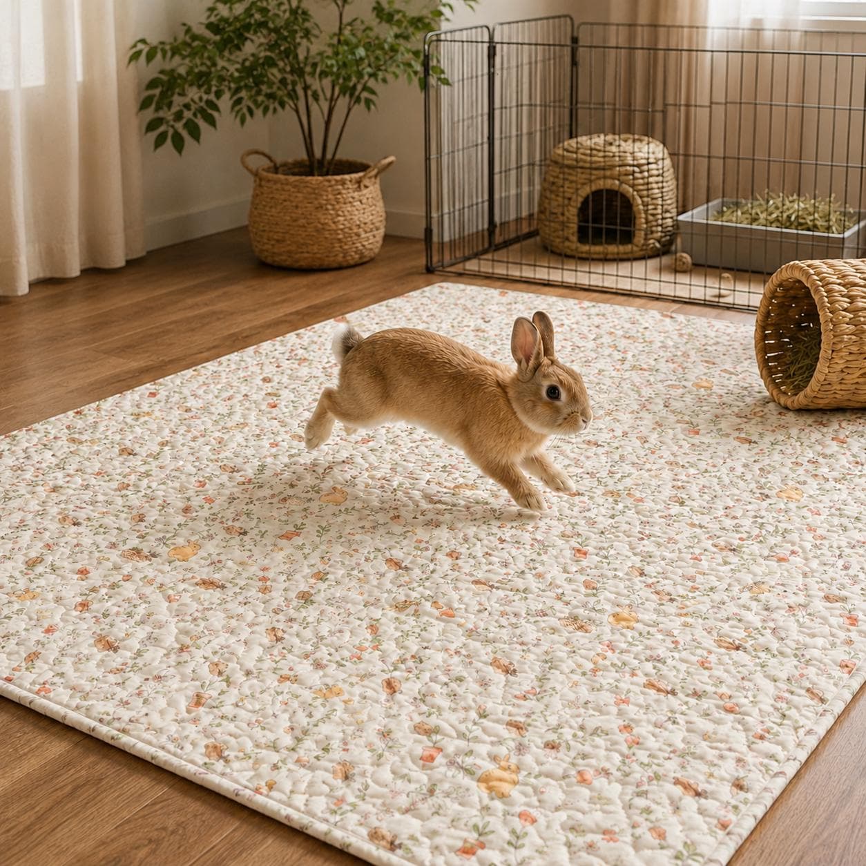 Rabbit Mat - Etsy