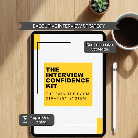 Executive Interview Prep Guide | STAR Method Workbook | Behavioral Interview Questions Template | Job Search Strategy | Career Coaching