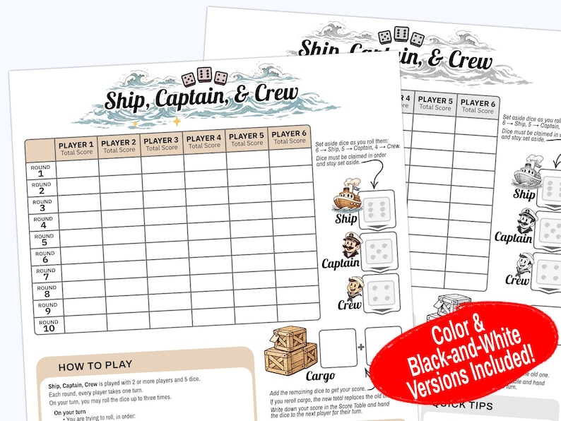 Ship Captain Crew Dice Game Rules Pdf