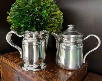 Vintage Reed & Barton Silverplate Teapot and Pitcher Set
