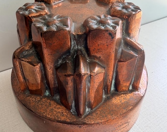 Antique Victorian Copper Castle Jelly Mould/Mold