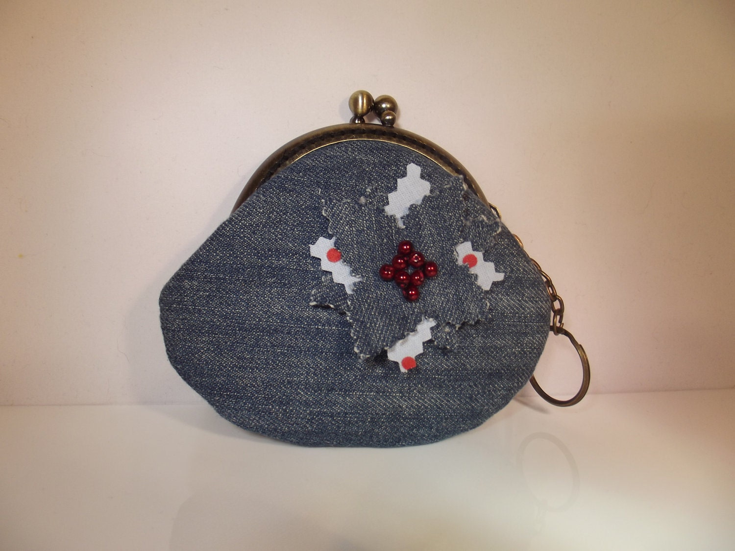 Monedero de la moneda denim monedero de moneda pequeña niñas Etsy