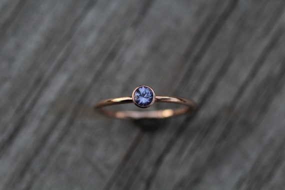 tanzanite bezel ring