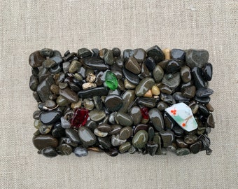 Beach Pebble Soap Dish Sponge Rest