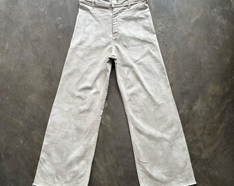 Vintage Japanese Distressed Baggy Flare Trousers Pants W28