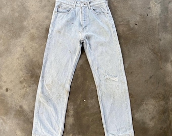 Vintage Levi’s LS Lightwash Distressed Faded Denim Jean Pant W28