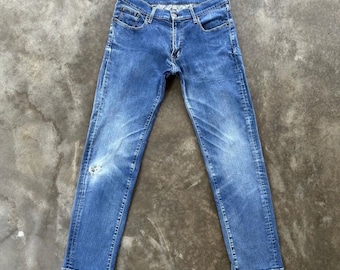 Vintage Japanese Distressed Faded Denim Jean Pant W31