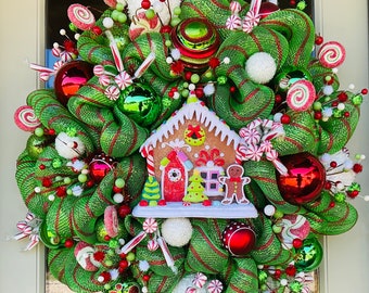 GINGERBREAD HOUSE CHRISTMAS Wreath