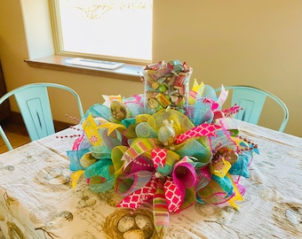 EASTER CENTERPIECE, EASTER Candy Centerpiece, Easter Decor, Easter Table Decor, Easter Decoration