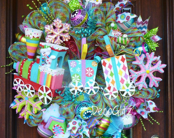 Candyland Christmas Wreath 