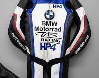 Traje de cuero de vaca original BMW para motocicletas, trajes de motociclista para carreras, regalo.