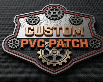 Anpassade 3D PVC-märken | Personliga märken med kardborreband