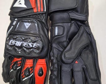 Dainese Druid 4 äkta läderhandskar för motorcykel: Herrutrustning för streettouring