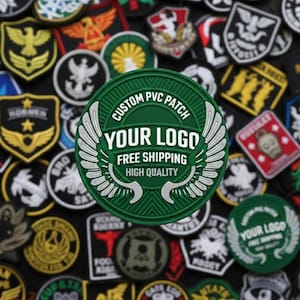 Naszywki z PVC na zamówienie/Spersonalizowane naszywki z gumy z logo i rzepem | Zamówienia hurtowe