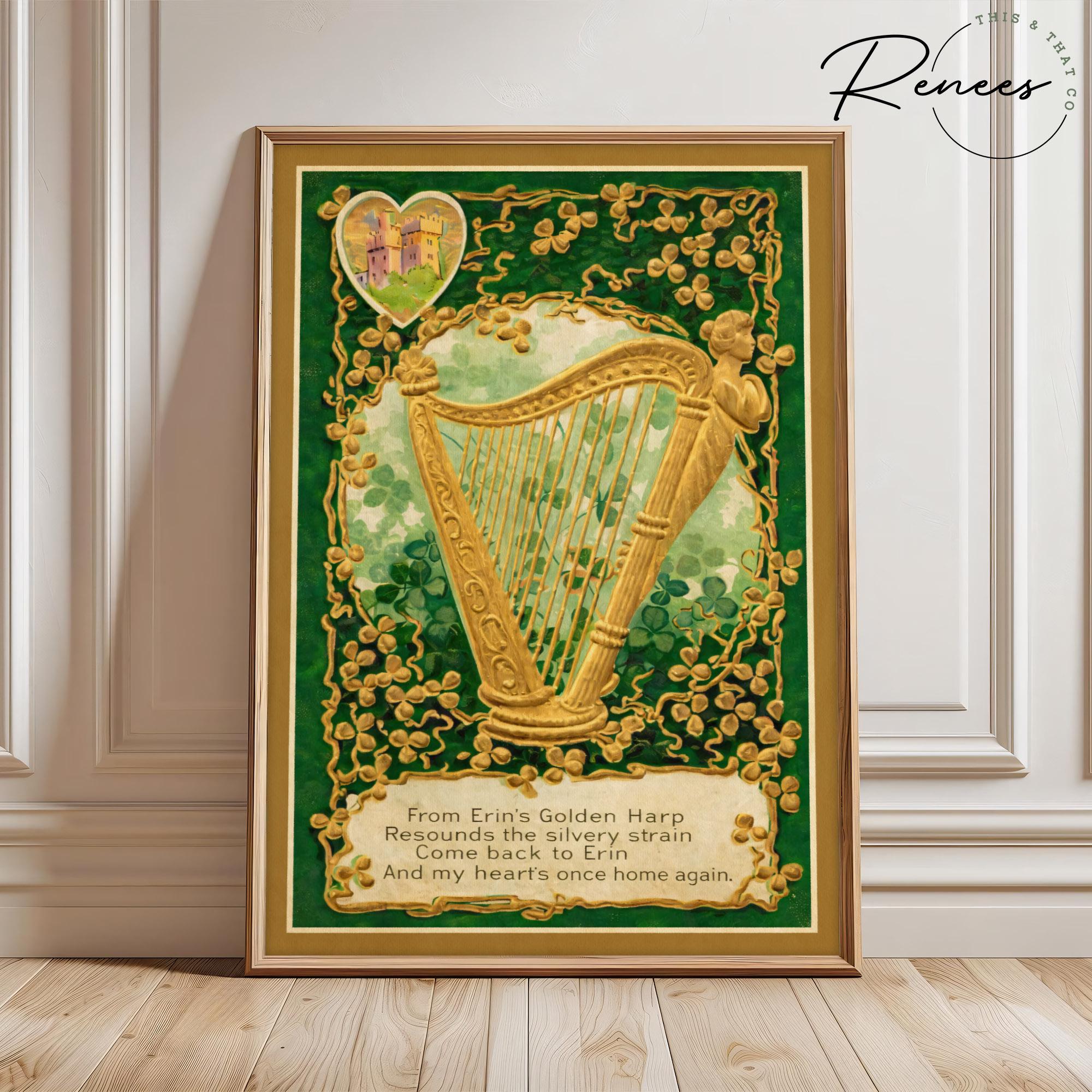 Antique Wood Harp - Etsy