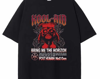 Vintage Bring Me The Horizon Kool-Aid Shirt, BMTH Post Human Nex Gen Tee, Metalcore Band Merch, Rock Music Fan Gift Unisex T-Shirt