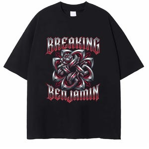 Vintage Breaking Benjamin-skjorta, rockband-t-shirt, metal-fan-gåva, grafisk bandmerchandise-t-shirt, konserttopp, unisexkläder