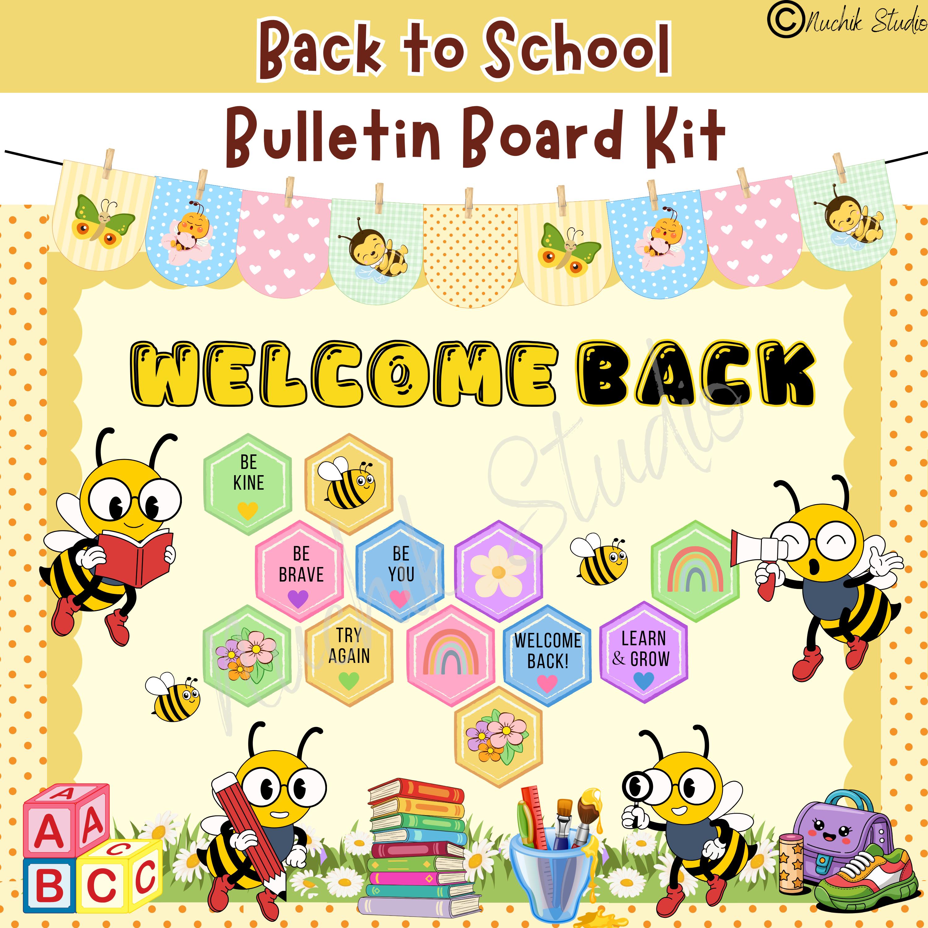 Bee Classroom Bulletin Board Kit, Editable Back to School Decor - Etsy