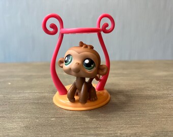 Figurine My Littlest Pet Shop (LPS) Hasbro - Singe/gorille Numéro 1737, Occasion