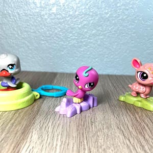 Littlest Pet Shop McDonalds Toys Lot Duck Bird Armadillo Figures Accessories Hasbro LPS