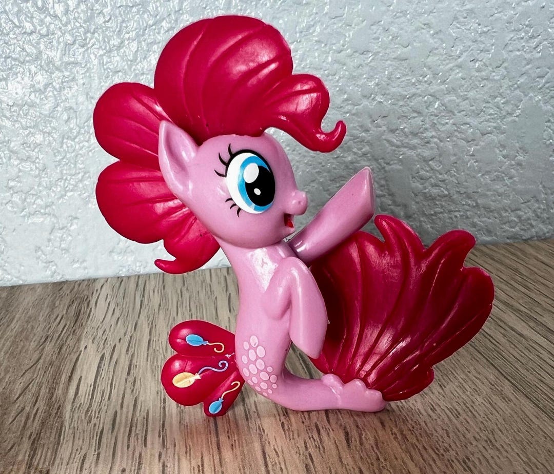 My Little Pony Pinkie Pie Seapony Figure G4 Movie Hasbro Small MLP Toy ...