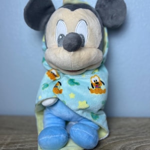 Blue Mickey Mouse Plush - Etsy