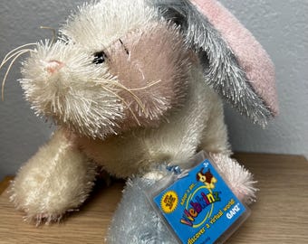 Webkinz Cotton Candy Bunny HM174 Plush w/ UNUSED Code Sealed Ganz Pink Blue Easter