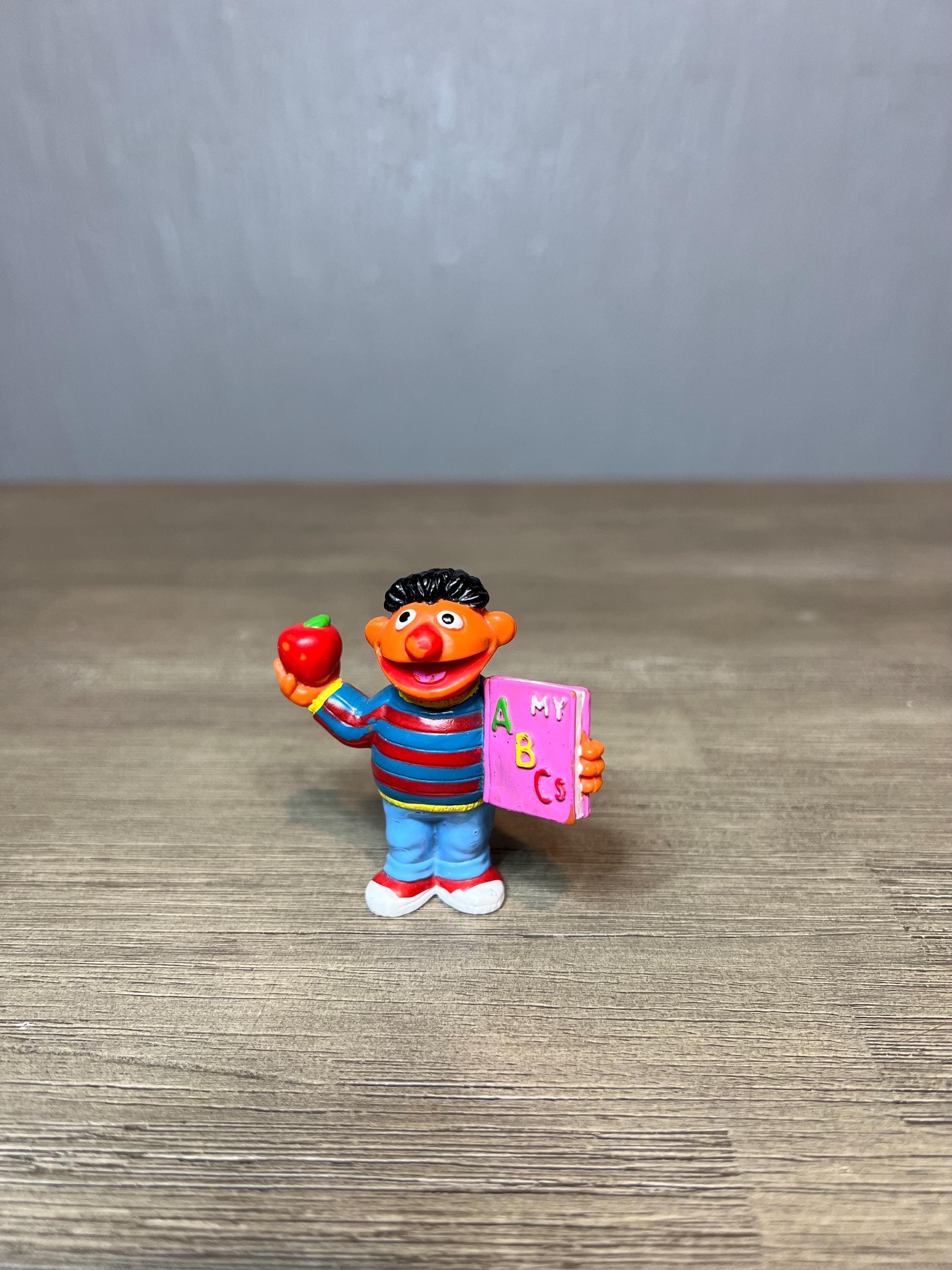 Vintage Sesame Street Ernie PVC Figure ABC Book Applause 1990s
