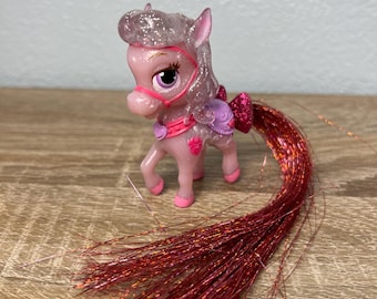 Disney Palace Pets Bloom Pony Glitter Tinsel Tail Magical Lights Figure Aurora Horse