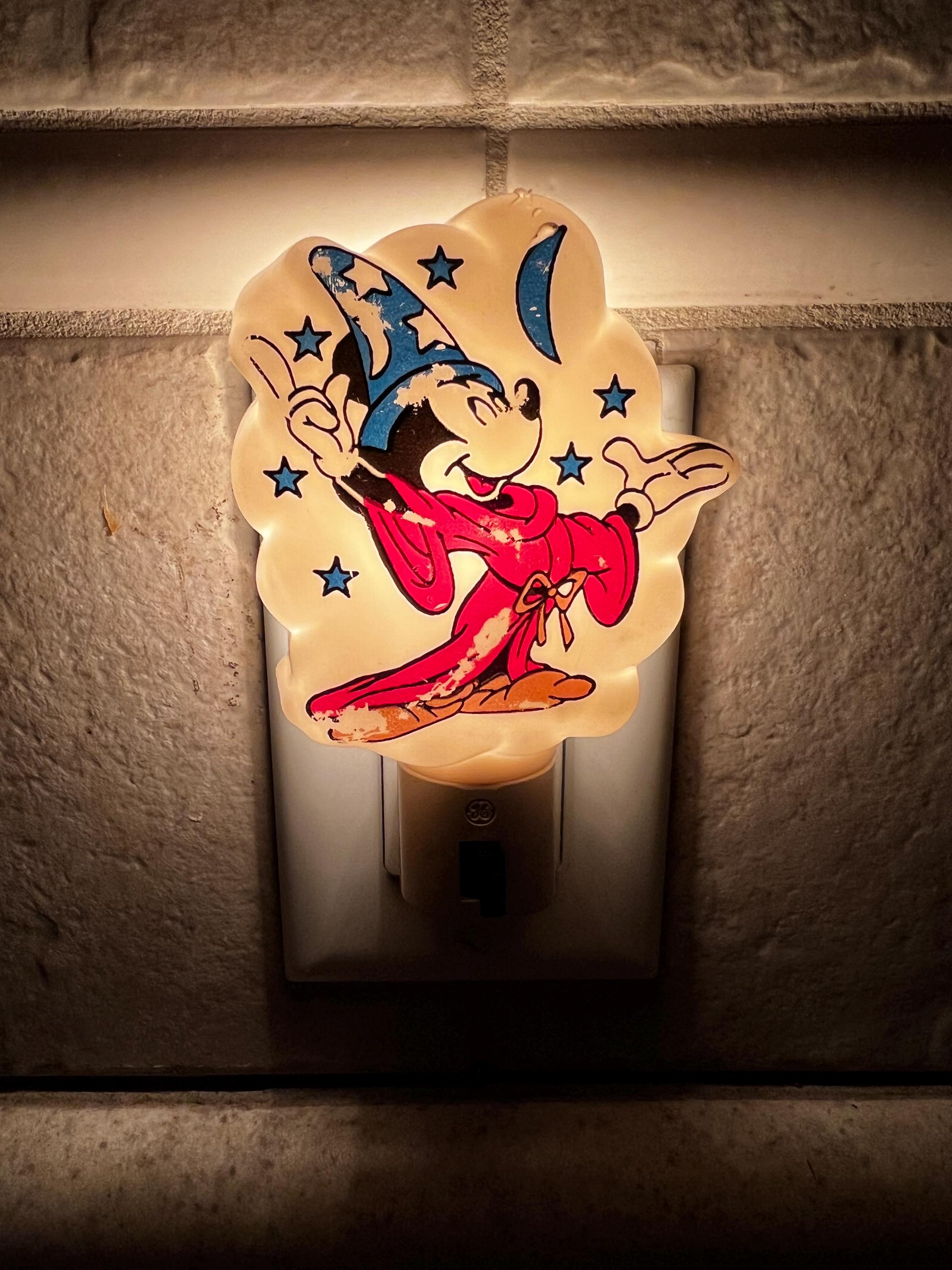 Vintage Mickey Mouse Night Light - Etsy