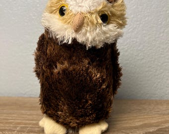 Peluche de búho Douglas Moon Light #4040, animal de peluche, búho excavador, descatalogado en 2013.