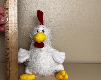 Webkinz Lil' Kinz Chicken Plush HS205 Ganz White Rooster Stuffed