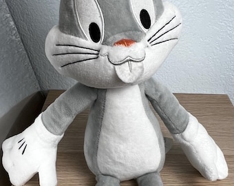Bugs Bunny Plush Looney Tunes Kohl’s Cares YOTTOY Stuffed Animal 16” Gray Bunny
